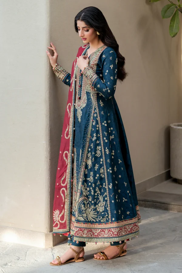 Shahkaar - Embroidered Luxury Lawn SL25-D3 by Jazmin - Image 2
