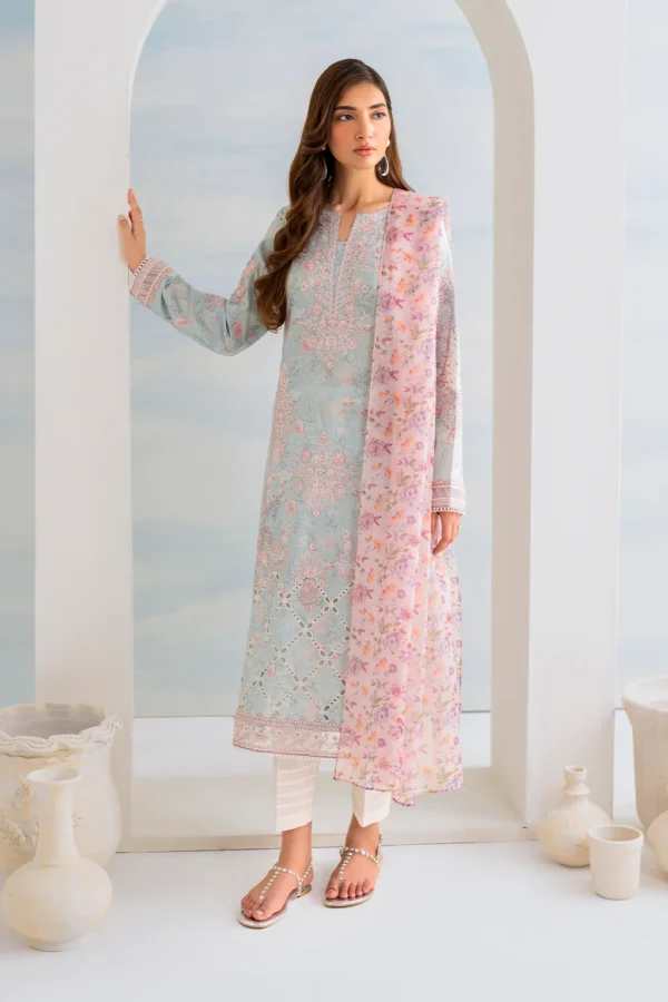 IGL-01 Embroidered Lawn by Iznik - Image 2