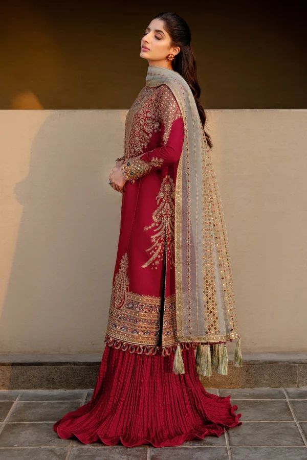 Shahkaar - Embroidered Luxury Lawn SL25-D5 by Jazmin - Image 2