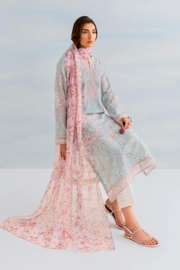 IGL-01 Embroidered Lawn by Iznik - Image 8