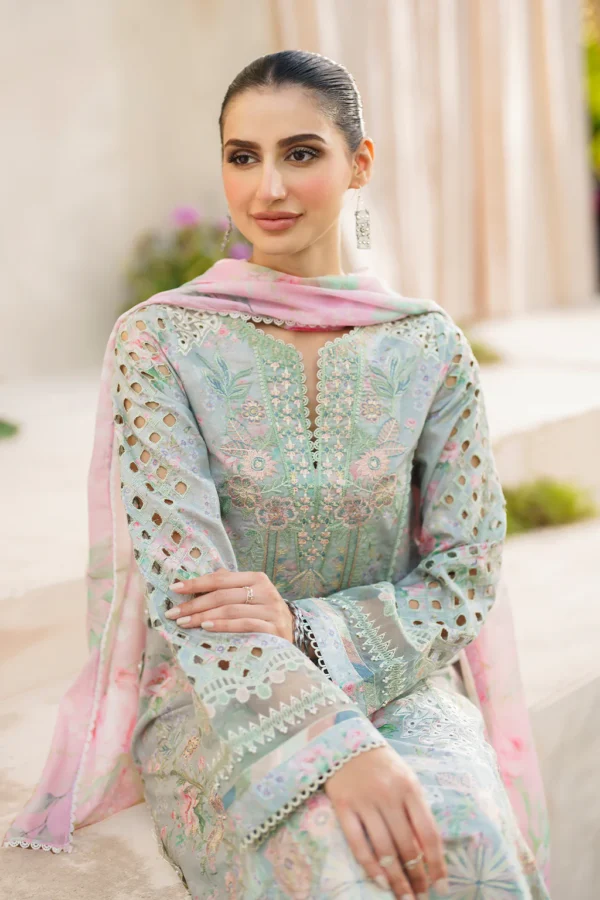 SFL-07 Embroidered Lawn by Iznik - Image 5