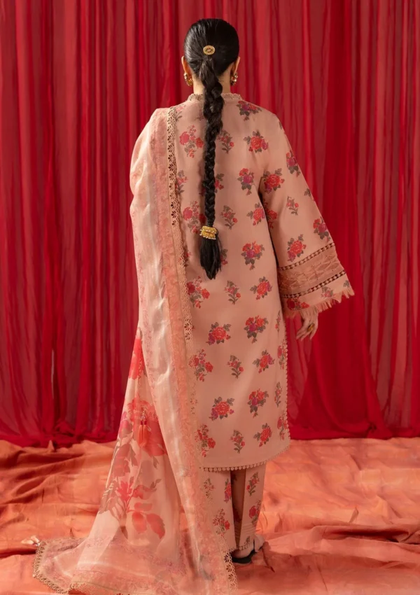 Lawn Collection - Alizeh - Sheen - ALS24#03 - CORAL PEACH - Image 4