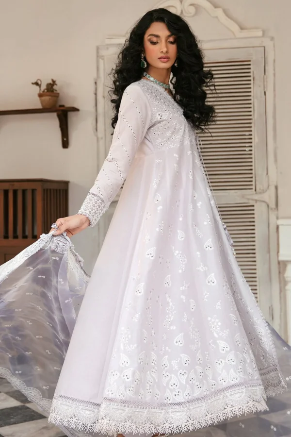 Iris by Jazmin Embroidered Eid Lawn Unstitched 3Pc Suit D-01 LINNEA - Image 2