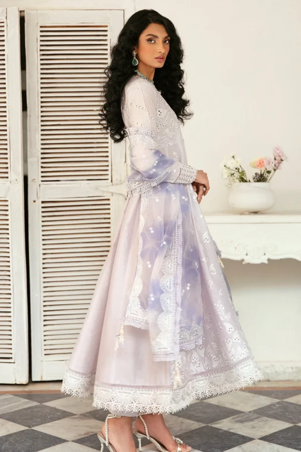 Iris by Jazmin Embroidered Eid Lawn Unstitched 3Pc Suit D-01 LINNEA - Image 4