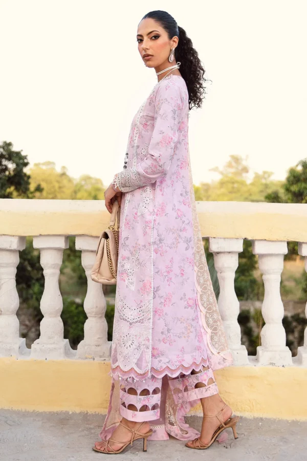 Iris by Jazmin Embroidered Eid Lawn Unstitched 3Pc Suit D-04 ROISIN - Image 3