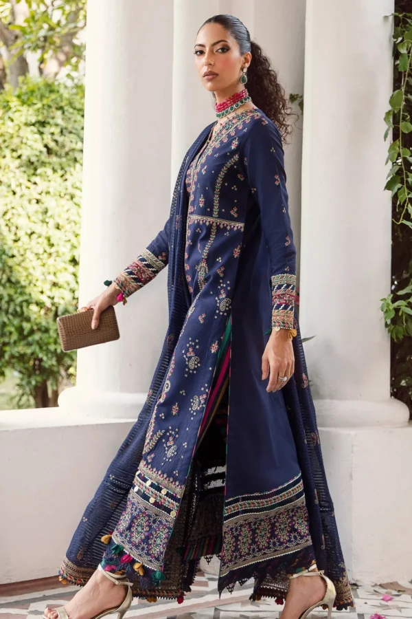 Iris by Jazmin Embroidered Eid Lawn Unstitched 3Pc Suit D-05 JAZYLYN - Image 2