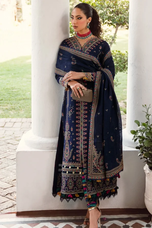 Iris by Jazmin Embroidered Eid Lawn Unstitched 3Pc Suit D-05 JAZYLYN - Image 3