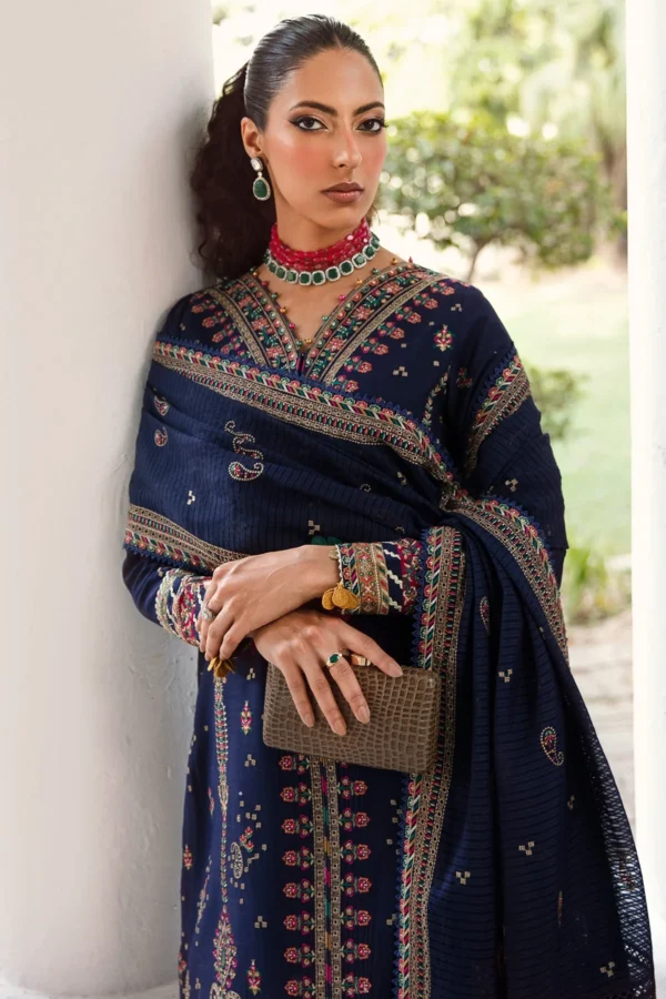 Iris by Jazmin Embroidered Eid Lawn Unstitched 3Pc Suit D-05 JAZYLYN - Image 4