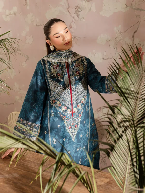 Azurine - LP - 11 | 3 PC Lawn by Mahnur - Image 8