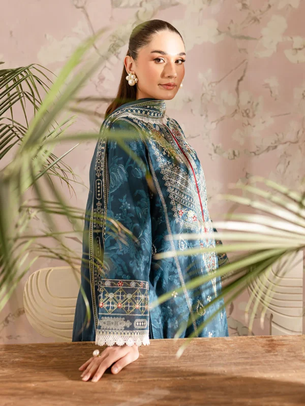 Azurine - LP - 11 | 3 PC Lawn by Mahnur - Image 7