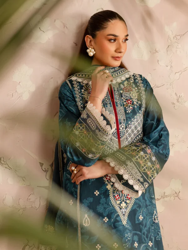 Azurine - LP - 11 | 3 PC Lawn by Mahnur - Image 6