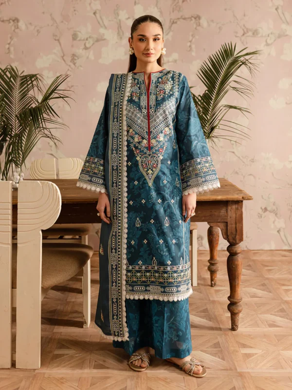 Azurine - LP - 11 | 3 PC Lawn by Mahnur