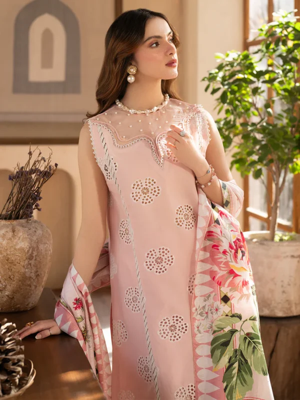 Maribelle - SL - 01 A | 3 PC Lawn by Mahnur - Image 8