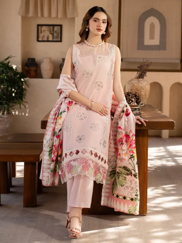 Maribelle - SL - 01 A | 3 PC Lawn by Mahnur - Image 3