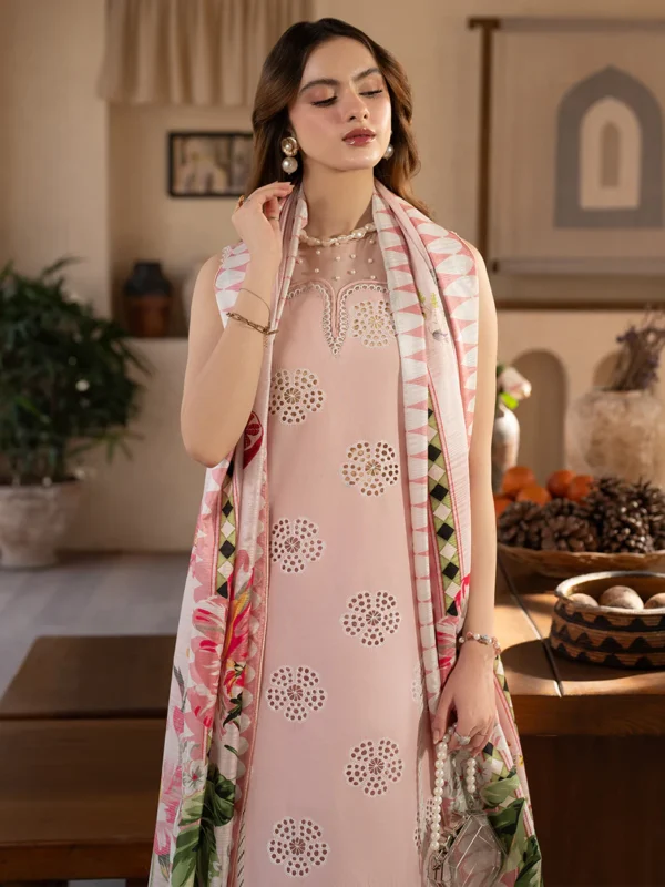 Maribelle - SL - 01 A | 3 PC Lawn by Mahnur - Image 5