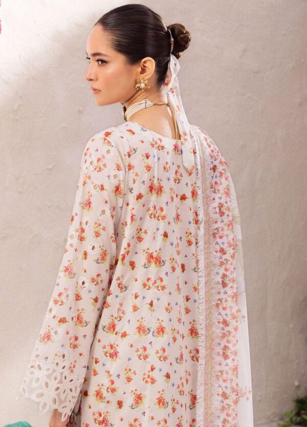 Iznik Dahlia Embroidered Luxury Lawn Unstitched 3Pc Suit DL-05 SPLENDOUR - Image 3