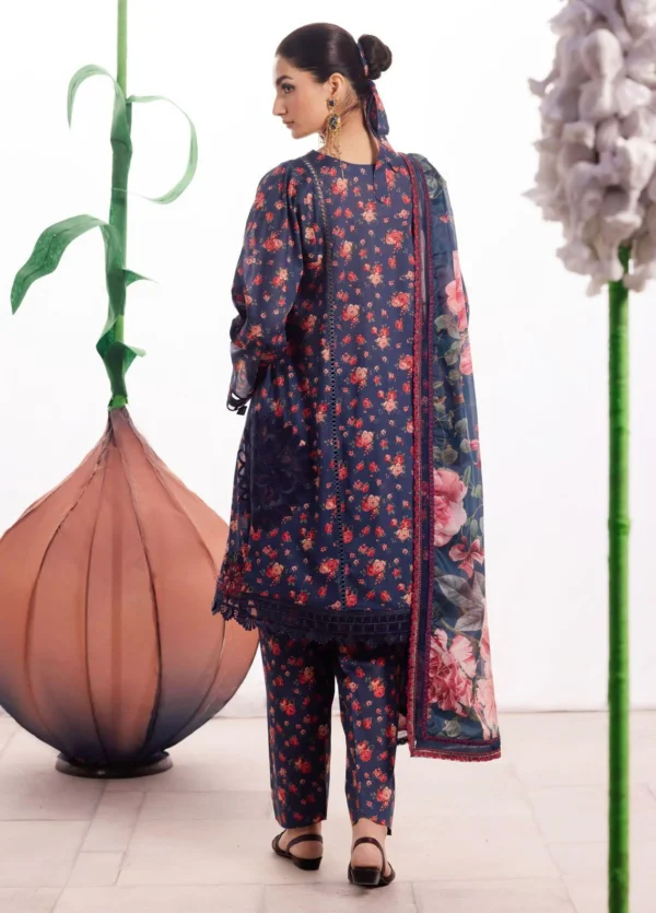 Iznik Dahlia Embroidered Luxury Lawn Unstitched 3Pc Suit DL-07 MEADOW - Image 2
