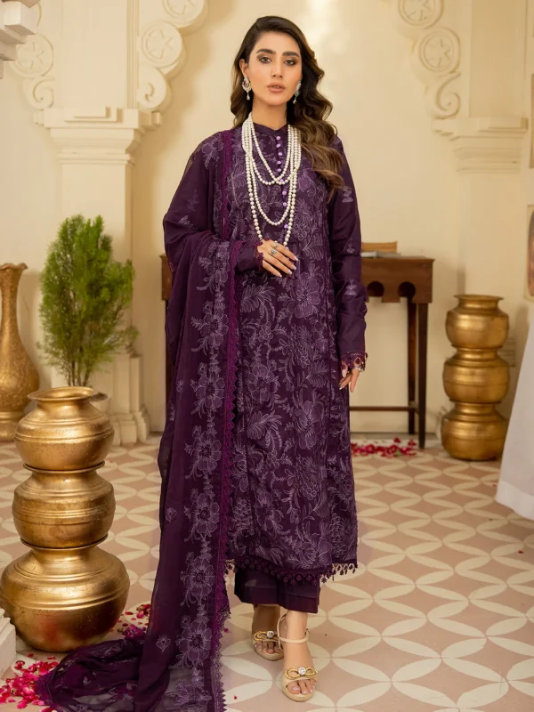MM - 03 | Three PC Lawn Unstitched by Mahnur