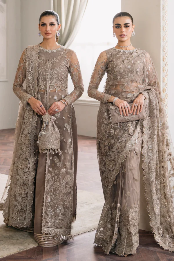 EMBROIDERED NET CH12-06 UNSTITCHED by Baroque