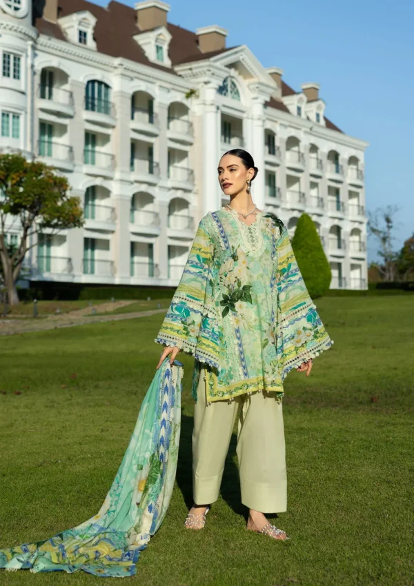 EPE-01B EMERALD ISLE - Digital Printed Lawn Unstitched 3-Piece Suit by Elaf - Image 5