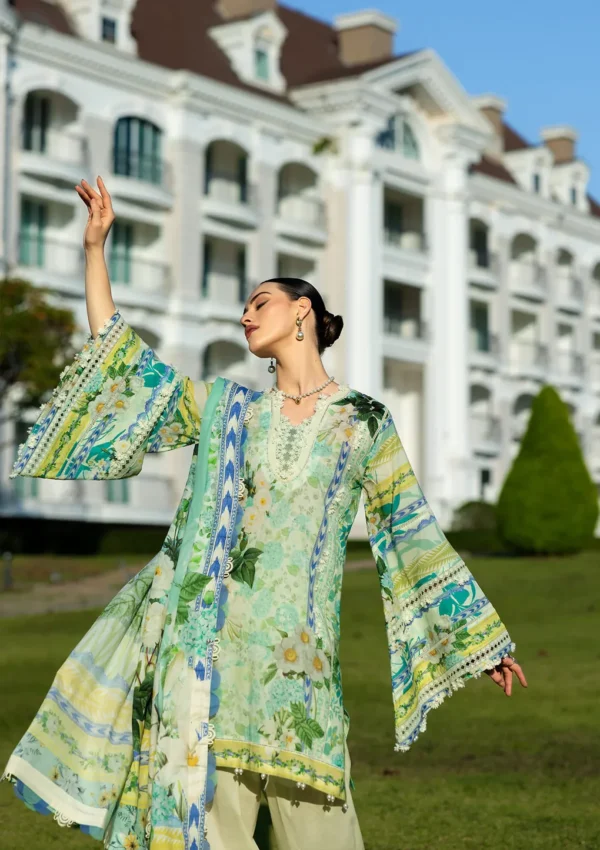 EPE-01B EMERALD ISLE - Digital Printed Lawn Unstitched 3-Piece Suit by Elaf - Image 3