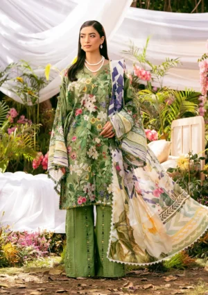 EPS-1B GREEN EDEN - DIGITAL PRINTED LAWN Unstitched 3-Piece Suit by Elaf
