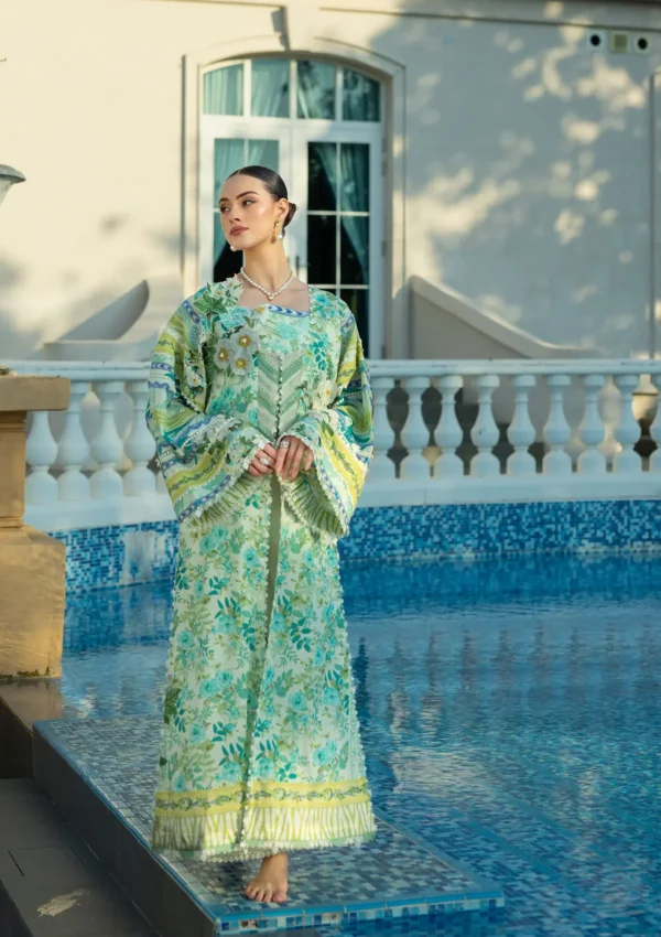 EPE-01B EMERALD ISLE - Digital Printed Lawn Unstitched 3-Piece Suit by Elaf - Image 9