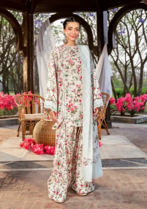 EPS-3B DAY BLOOM - DIGITAL PRINTED LAWN Unstitched 3-Piece Suit by Elaf