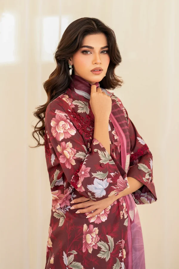 UE-439 Printed Lawn Unstitched 3-Piece Suit by Iznik Fashions - Image 9