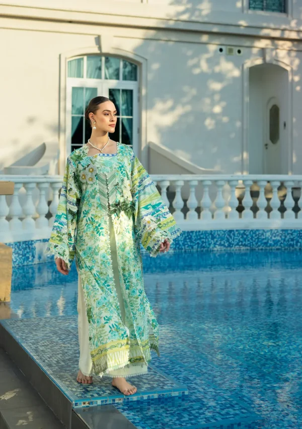 EPE-01B EMERALD ISLE - Digital Printed Lawn Unstitched 3-Piece Suit by Elaf - Image 10