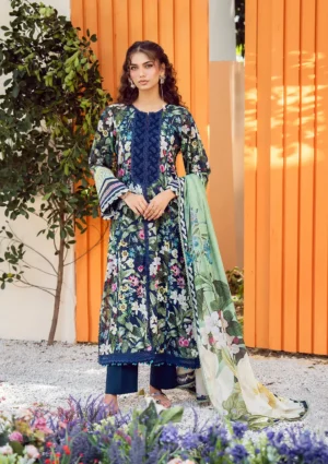 EPS-1A MEADOW MUSE - DIGITAL PRINTED LAWN Unstitched 3-Piece Suit by Elaf