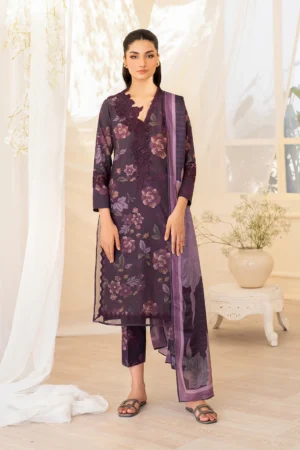 UE-441 Printed Lawn Unstitched 3-Piece Suit - Exclusive Lawn '25 by Iznik Fashions