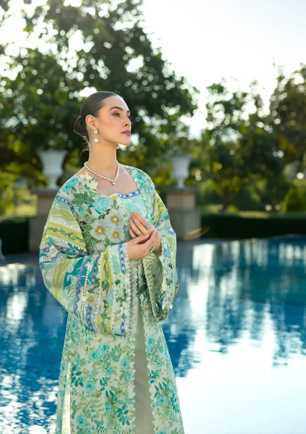 EPE-01B EMERALD ISLE - Digital Printed Lawn Unstitched 3-Piece Suit by Elaf - Image 12