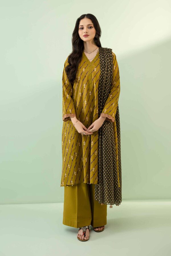 3 Piece - Printed Unstitched Lawn Suit - 42302127-R by Nishat