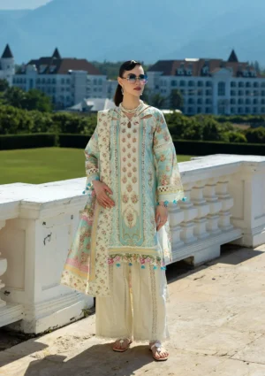 EPE-03B DAHLIA DREAM - Digital Printed Lawn Unstitched 3-Piece Suit by Elaf