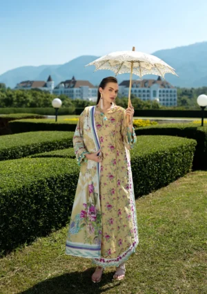 EPE-05B ZEN FLORA - Digital Printed Lawn Unstitched 3-Piece Suit by Elaf