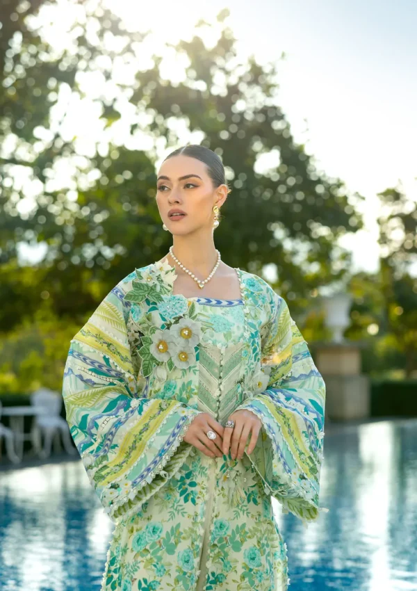 EPE-01B EMERALD ISLE - Digital Printed Lawn Unstitched 3-Piece Suit by Elaf - Image 6