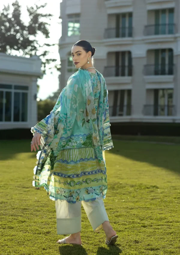 EPE-01B EMERALD ISLE - Digital Printed Lawn Unstitched 3-Piece Suit by Elaf - Image 2