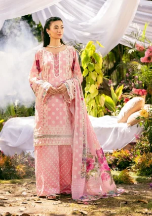 EPS-2A ROSE DUSK - DIGITAL PRINTED LAWN Unstitched 3-Piece Suit by Elaf