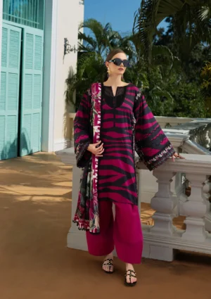 EPE-02B BERRY BLUSH - Digital Printed Lawn Unstitched 3-Piece Suit by Elaf