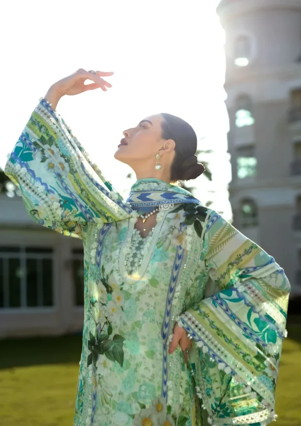 EPE-01B EMERALD ISLE - Digital Printed Lawn Unstitched 3-Piece Suit by Elaf - Image 8