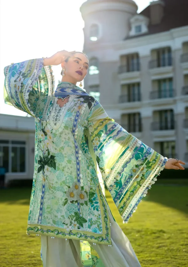 EPE-01B EMERALD ISLE - Digital Printed Lawn Unstitched 3-Piece Suit by Elaf - Image 7