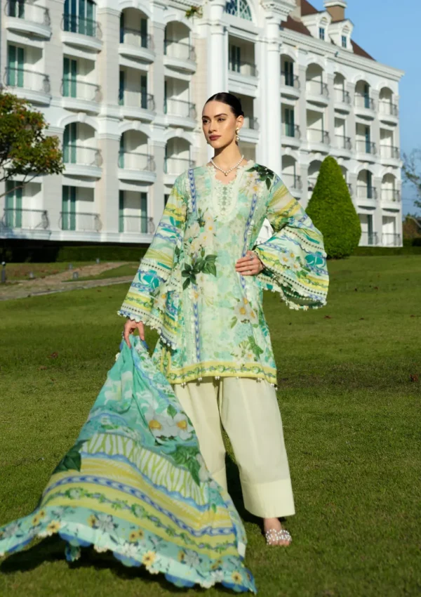 EPE-01B EMERALD ISLE - Digital Printed Lawn Unstitched 3-Piece Suit by Elaf - Image 4