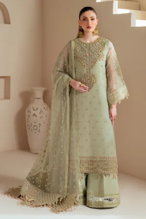 AF-BHM-4042-Alish - Unstitched 3-Piece Suit Chiffon Collection by Alizeh