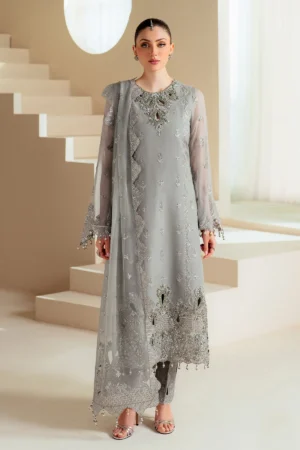 AF-BHM-4046-Ahvi - Unstitched 3-Piece Suit Chiffon Collection by Alizeh