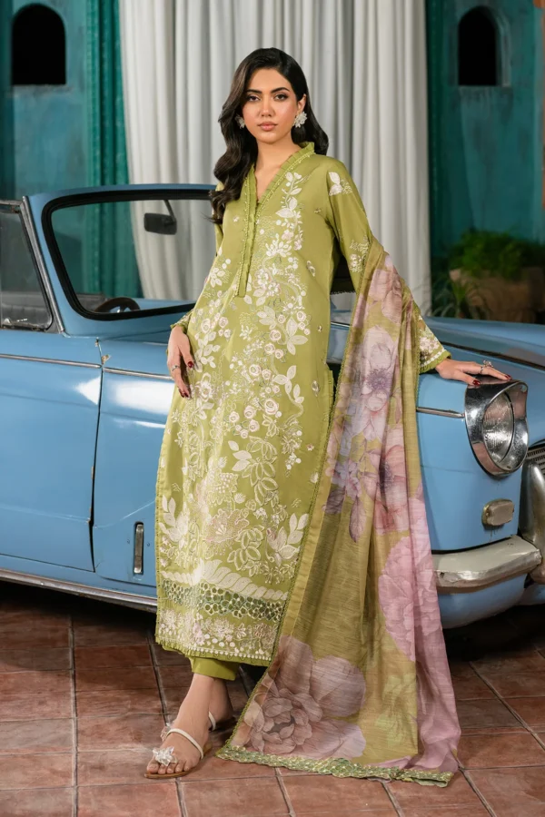 Sequins Embroidered Lawn UNST-LMLW -03 HIRRAM by Zarif - Image 5
