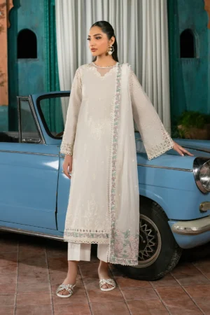 Embroidered Lawn 3-Piece Suit (UNST-LMLW -09 JANIRA) by Zarif