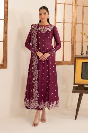 Embroidered Cross Stitch Lawn UNST-LMLW -08 TEHMEEN by Zarif