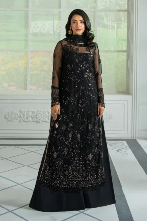 ZRI-05 BEYZA - Sequins Embroidered Net Unstitched 3-Piece Suit by Zarif