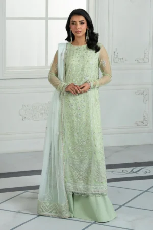 ZRI-04 YASMIN - Sequins Embroidered Net Unstitched 3-Piece Suit by Zarif